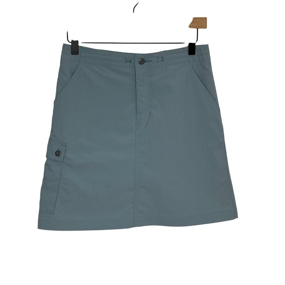 Patagonia Womens Mini Skort 4 Blue Utility Pockets Outdoor Hiking Camping